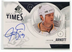 2009-10 SP Authentic Sign of the Times Jason Arnott #ST-JA Auto